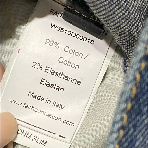 Faith Connexion hand painted flame print slim skinny jeans 25 - Picture 7 of 7